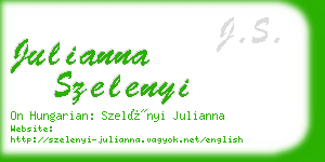 julianna szelenyi business card